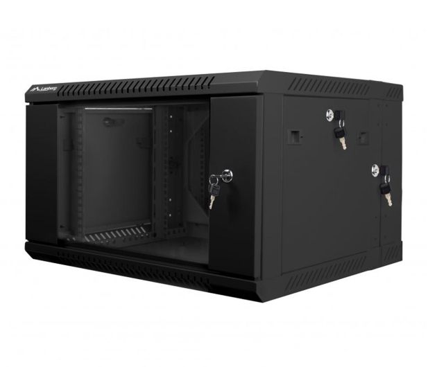LANBERG Szafa instalacyjna wisząca dwusekcyjna 19'' 6U 600X600mm czarna WF02-6606-10B - 455646 - zdjęcie